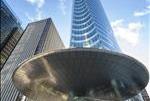 Modern office buildings at la Defense quarter,Paris.