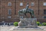 SCUPTURE OF GUISEPPI MISSORI ON HORSEBACK