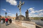 Calvary statue on Charles bridge