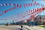 gundogdu square after a political party rally