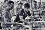 auction as fishmarket,ciftlikkoy,cesme,turkey