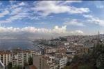 view of izmir bay from elevator